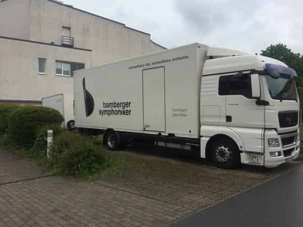 LKW der Bamberger Symphoniker